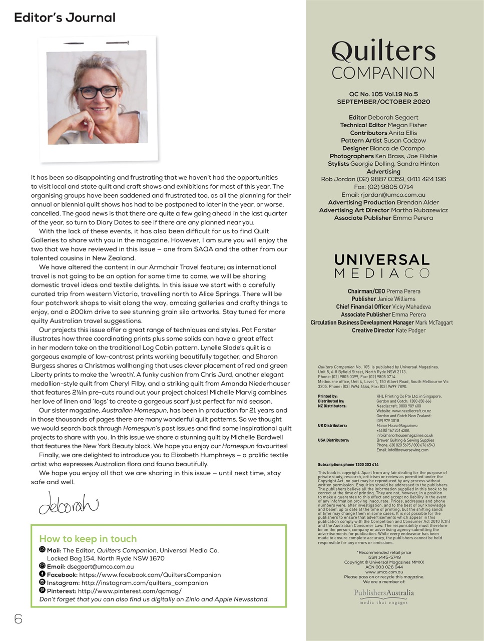 Quilters Companion Preview Pages