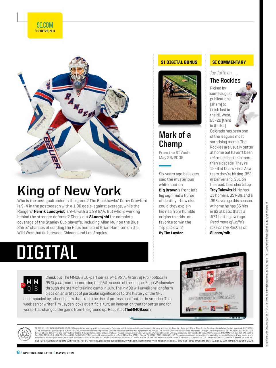 Sports Illustrated Preview Pages