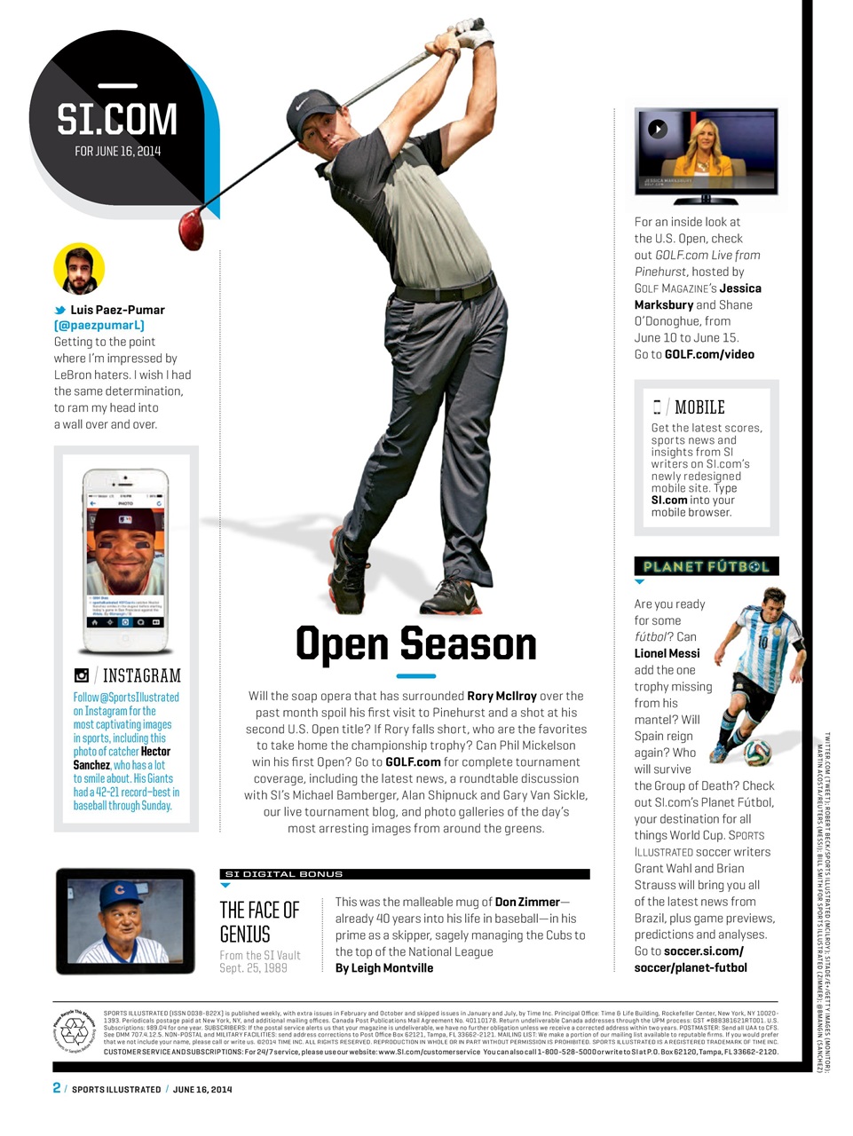 Sports Illustrated Preview Pages