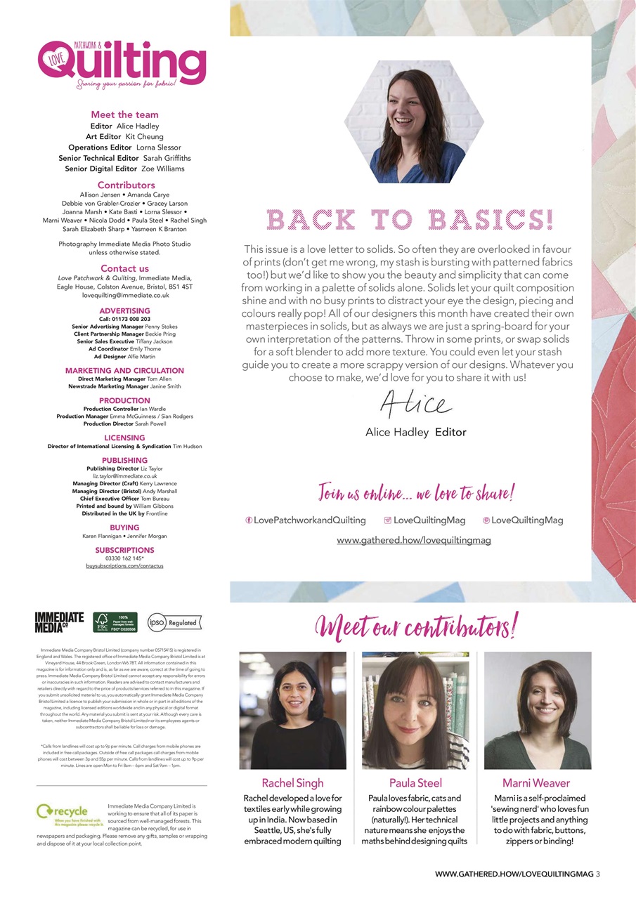 Love Patchwork & Quilting Preview Pages