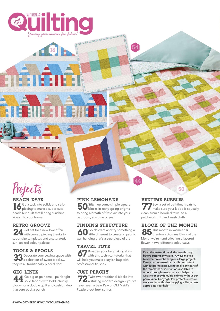 Love Patchwork & Quilting Preview Pages