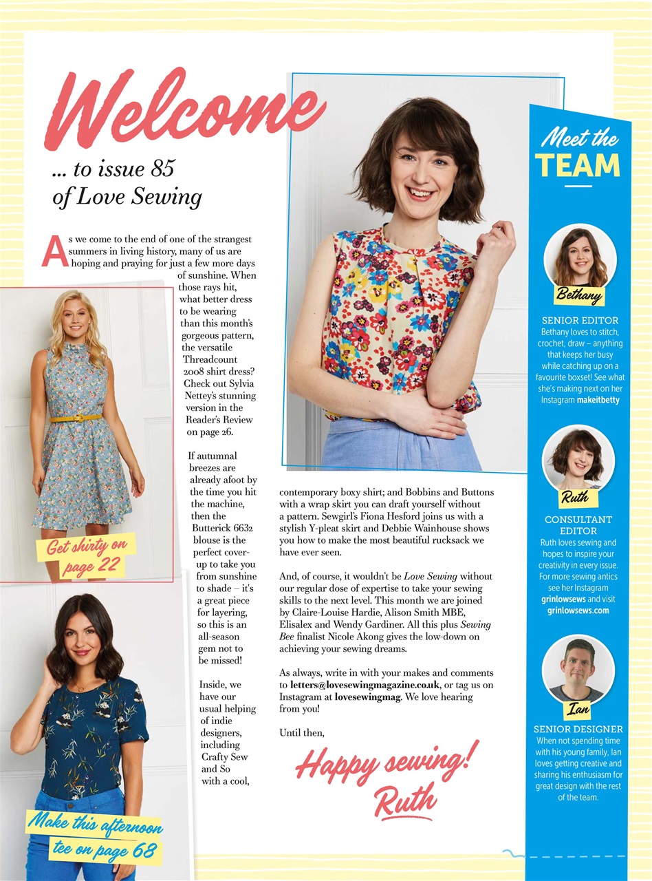 Love Sewing Preview Pages
