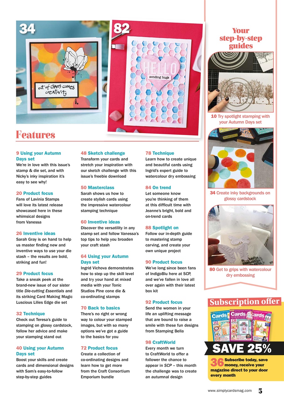 Simply Cards & Papercraft Preview Pages