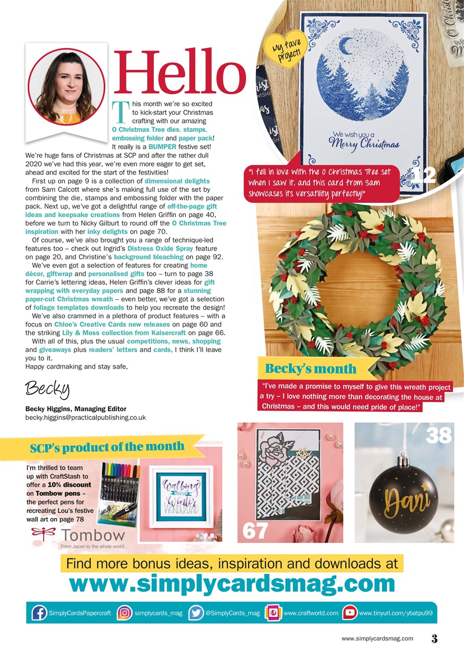 Simply Cards & Papercraft Preview Pages