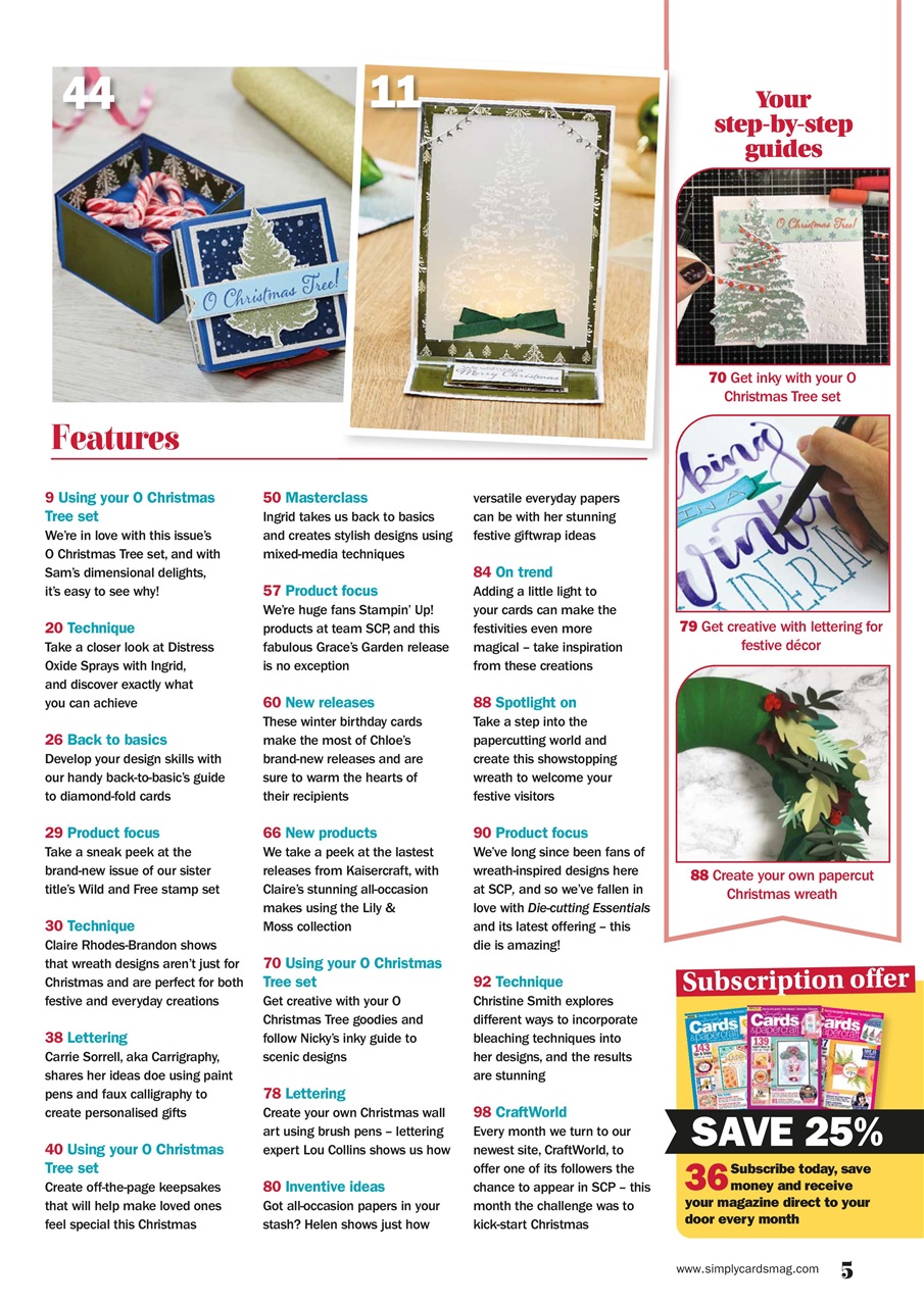 Simply Cards & Papercraft Preview Pages