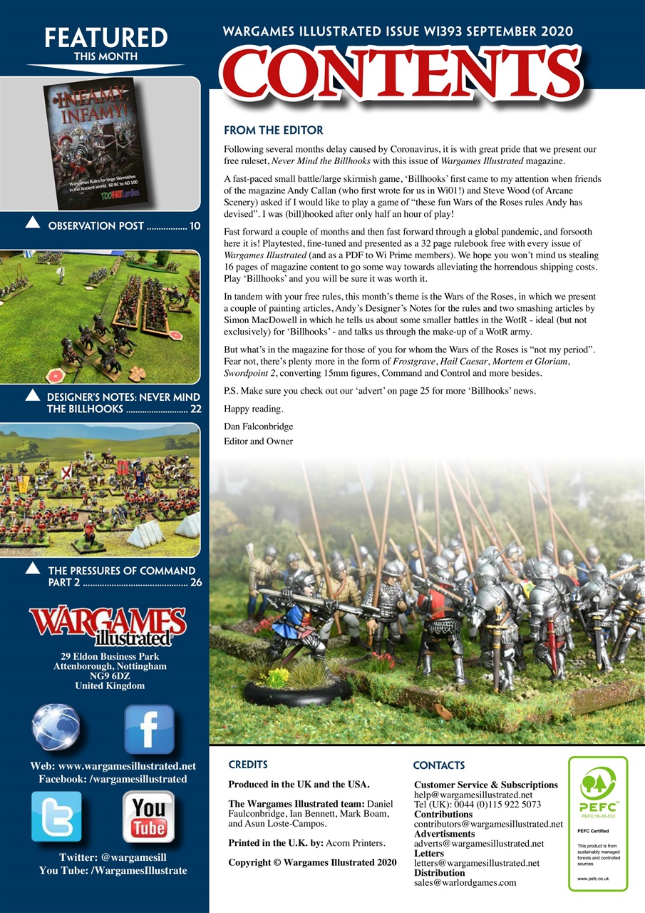 Wargames Illustrated Preview Pages