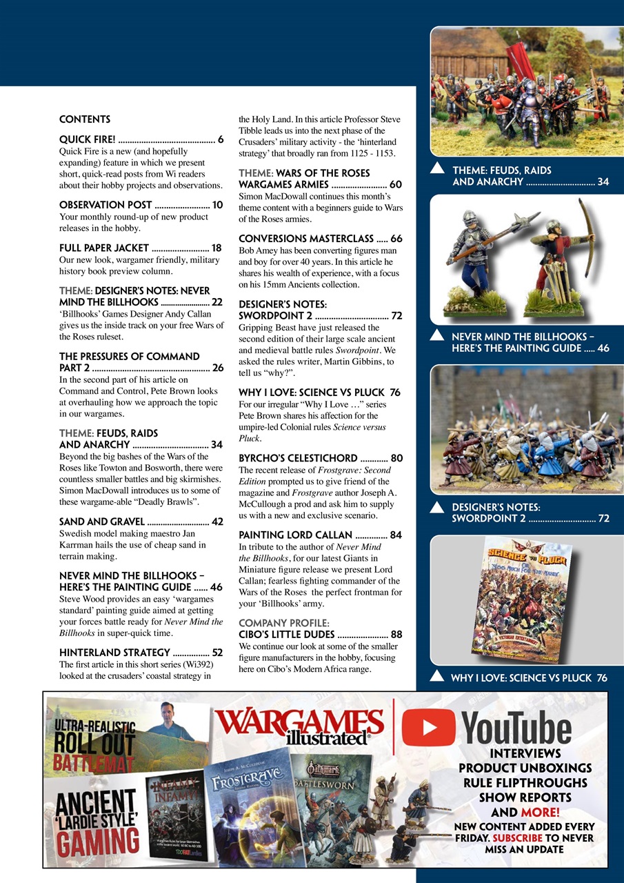 Wargames Illustrated Preview Pages