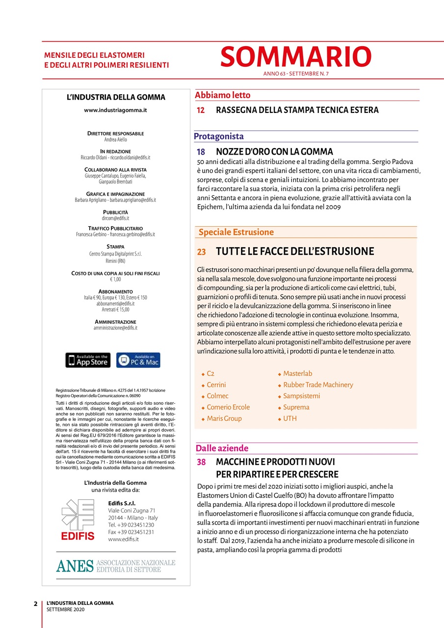 L’industria della Gomma Preview Pages