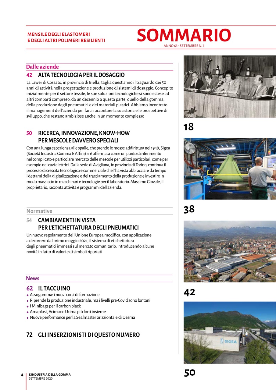L’industria della Gomma Preview Pages