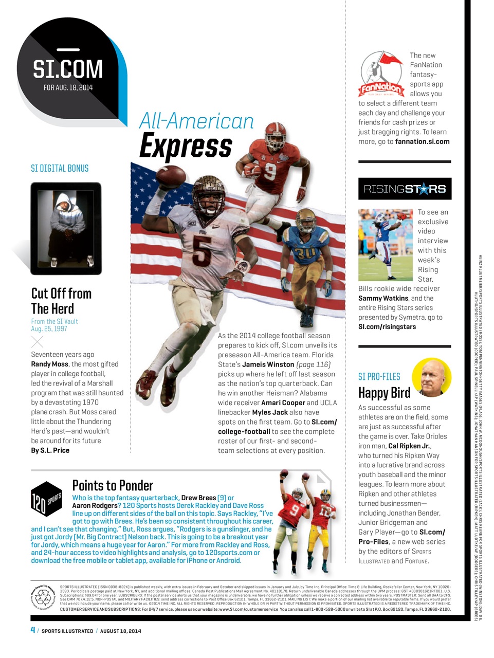 Sports Illustrated Preview Pages