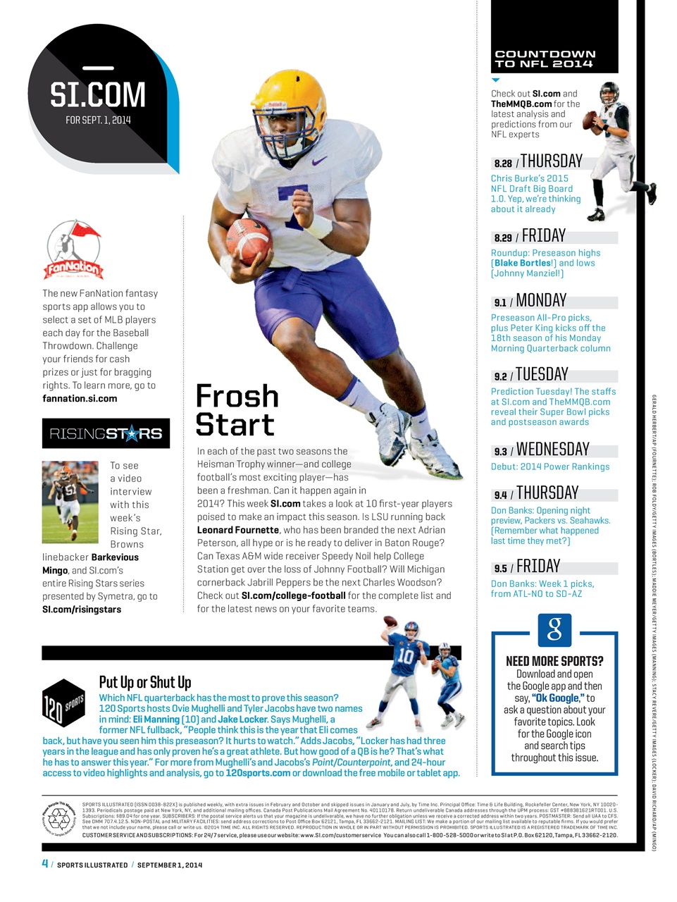 Sports Illustrated Preview Pages