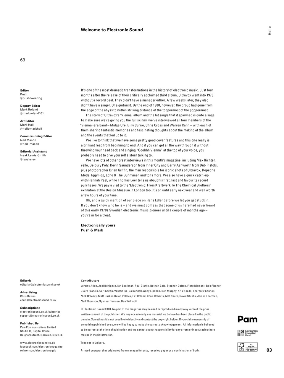 Electronic Sound Preview Pages