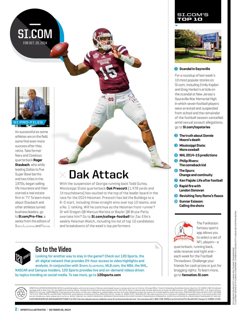 Sports Illustrated Preview Pages