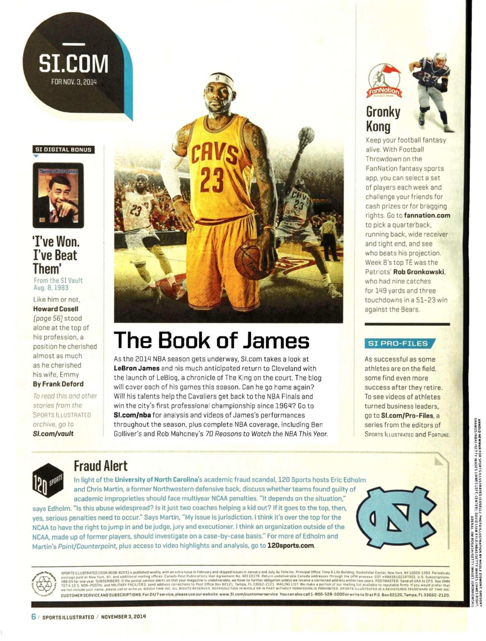 Sports Illustrated Preview Pages