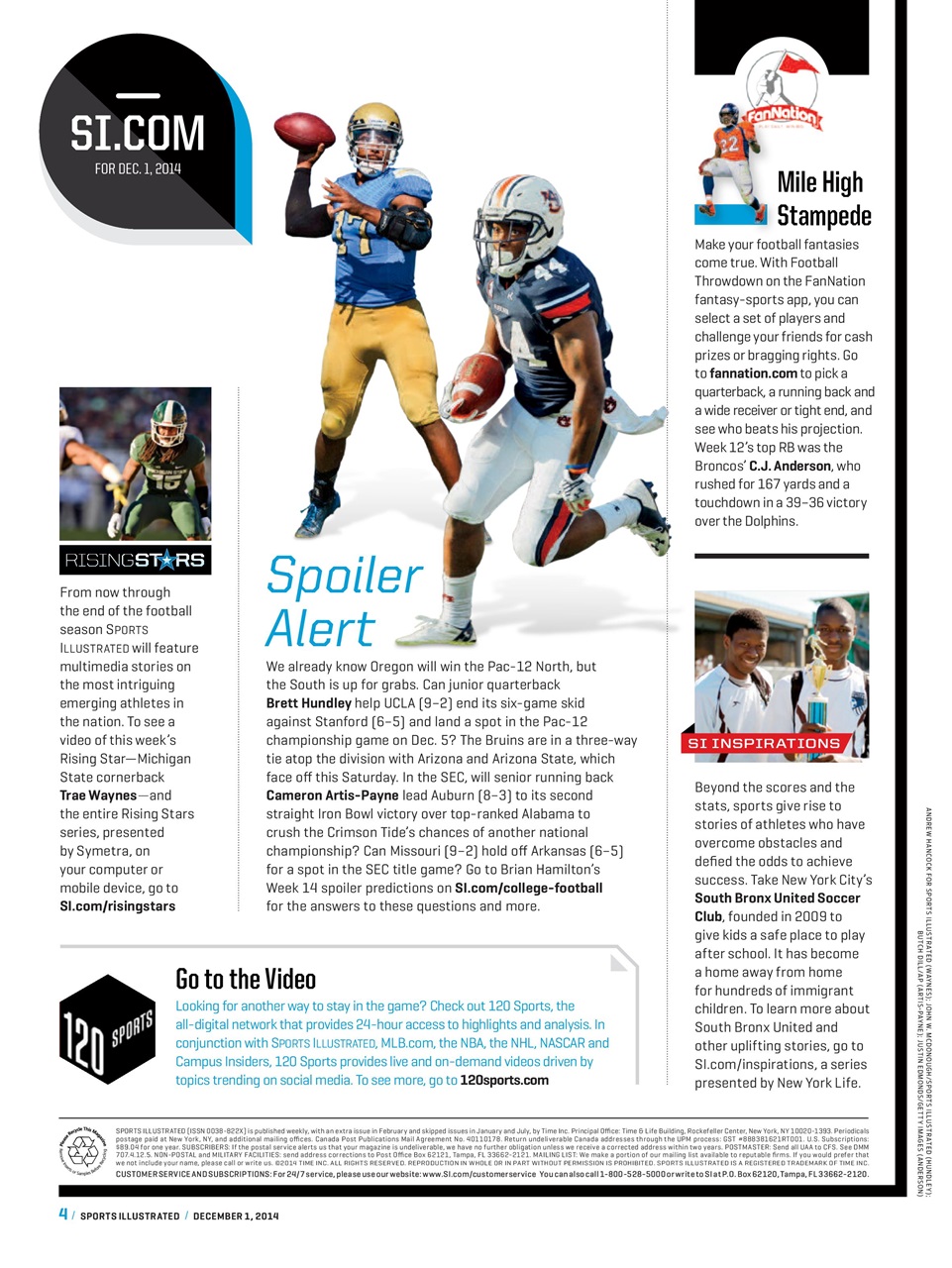 Sports Illustrated Preview Pages