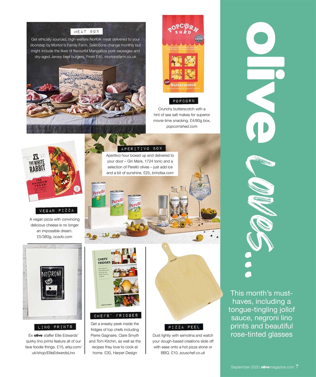 Olive Magazine Preview Pages