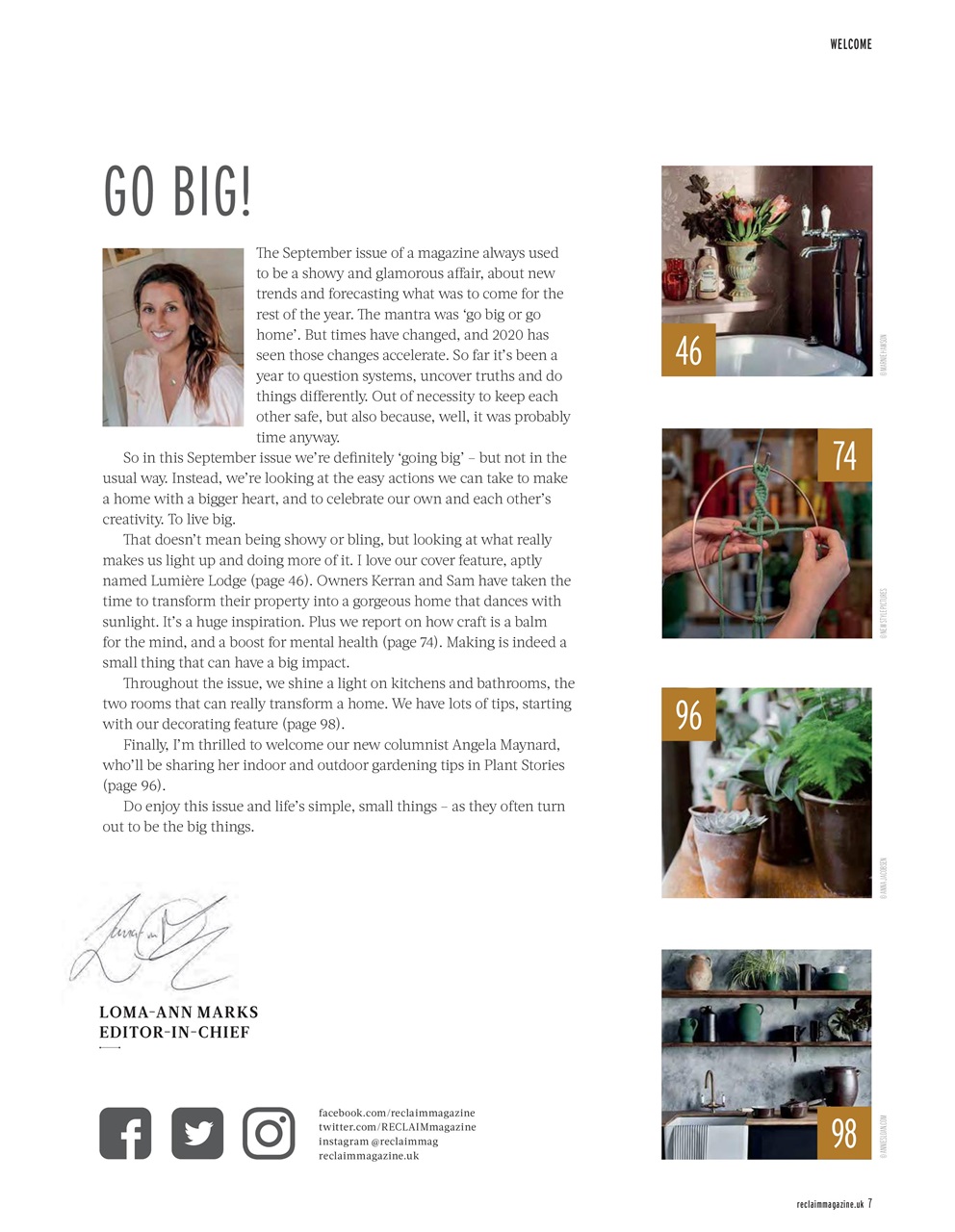 Reclaim Preview Pages