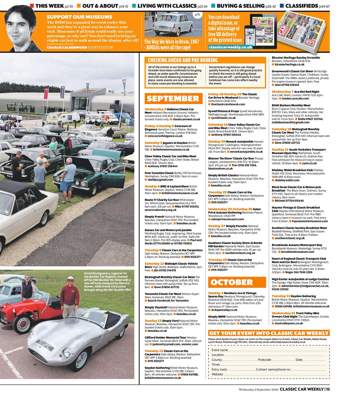 Classic Car Weekly Preview Pages