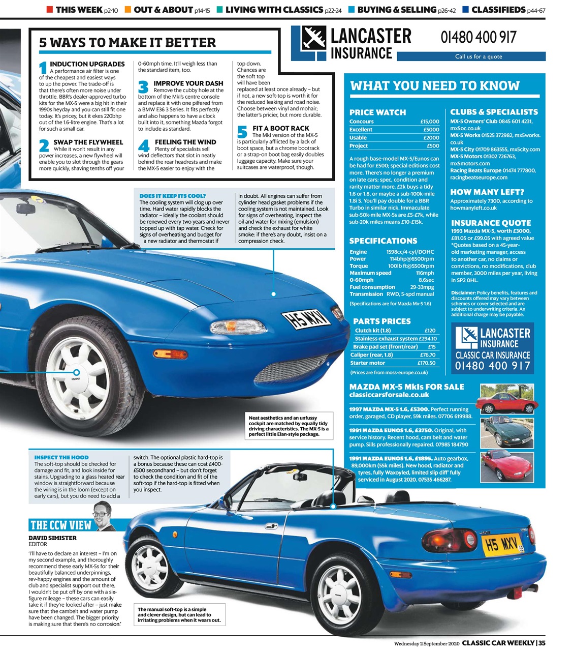 Classic Car Weekly Preview Pages
