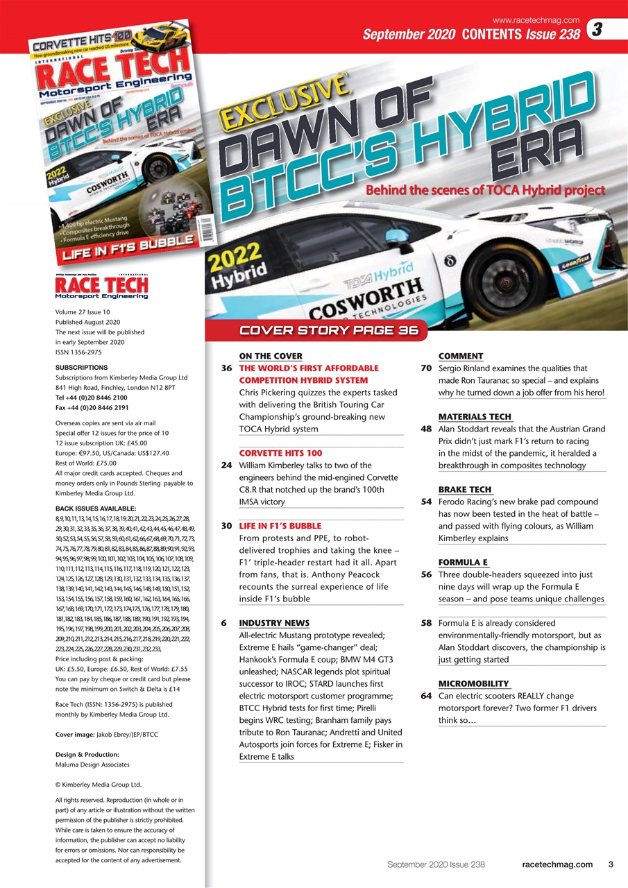 Race Tech Preview Pages