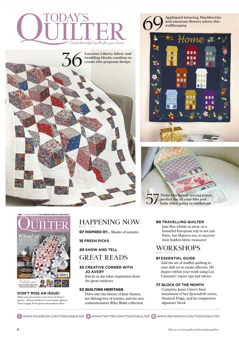 Today’s Quilter Preview Pages