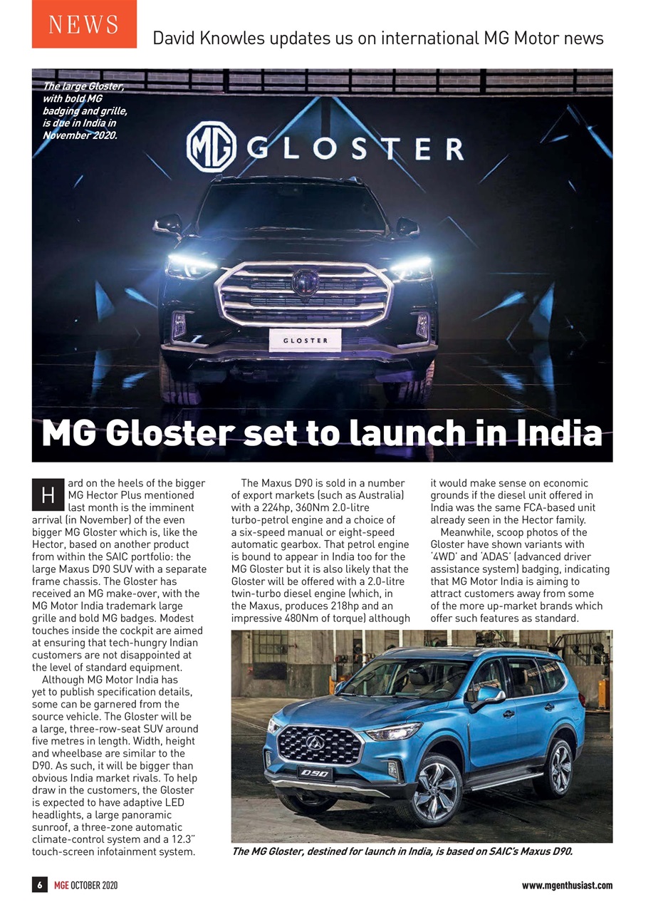 MG Enthusiast Preview Pages