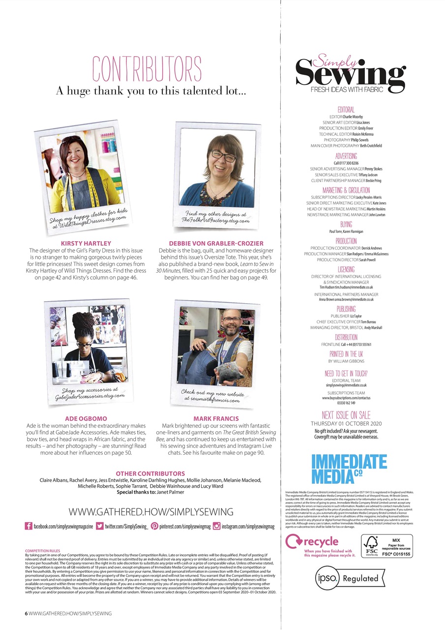 Simply Sewing Preview Pages