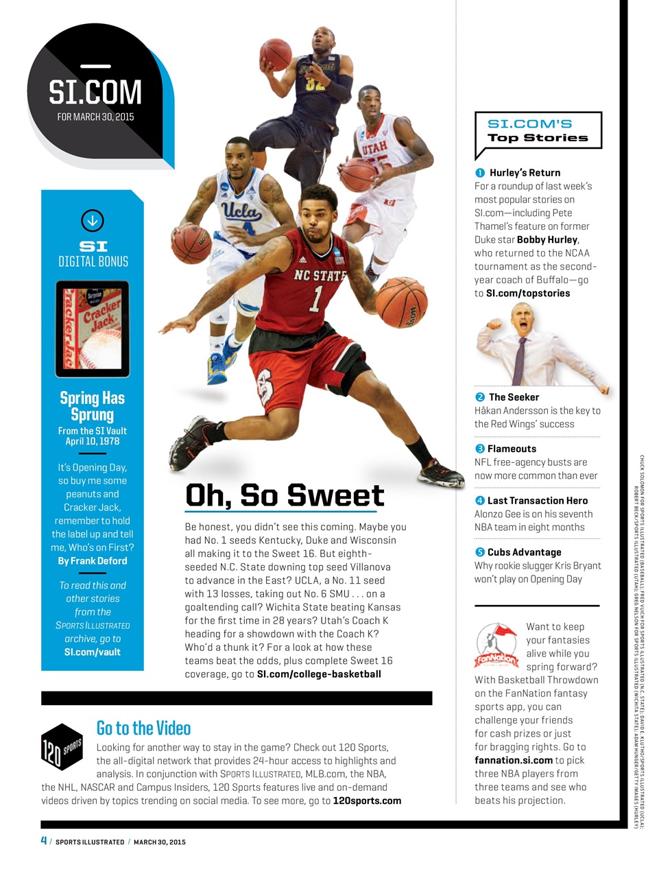 Sports Illustrated Preview Pages
