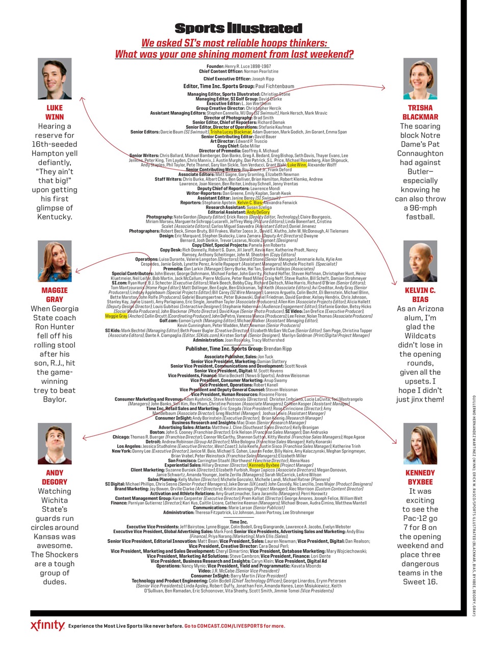 Sports Illustrated Preview Pages