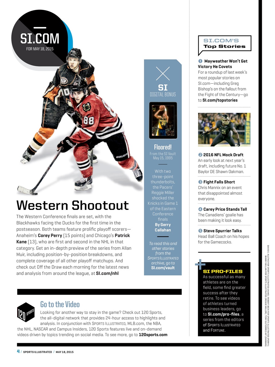 Sports Illustrated Preview Pages