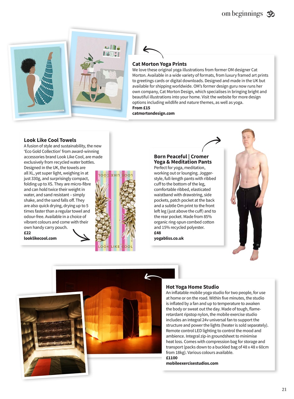 OM Yoga Magazine Preview Pages