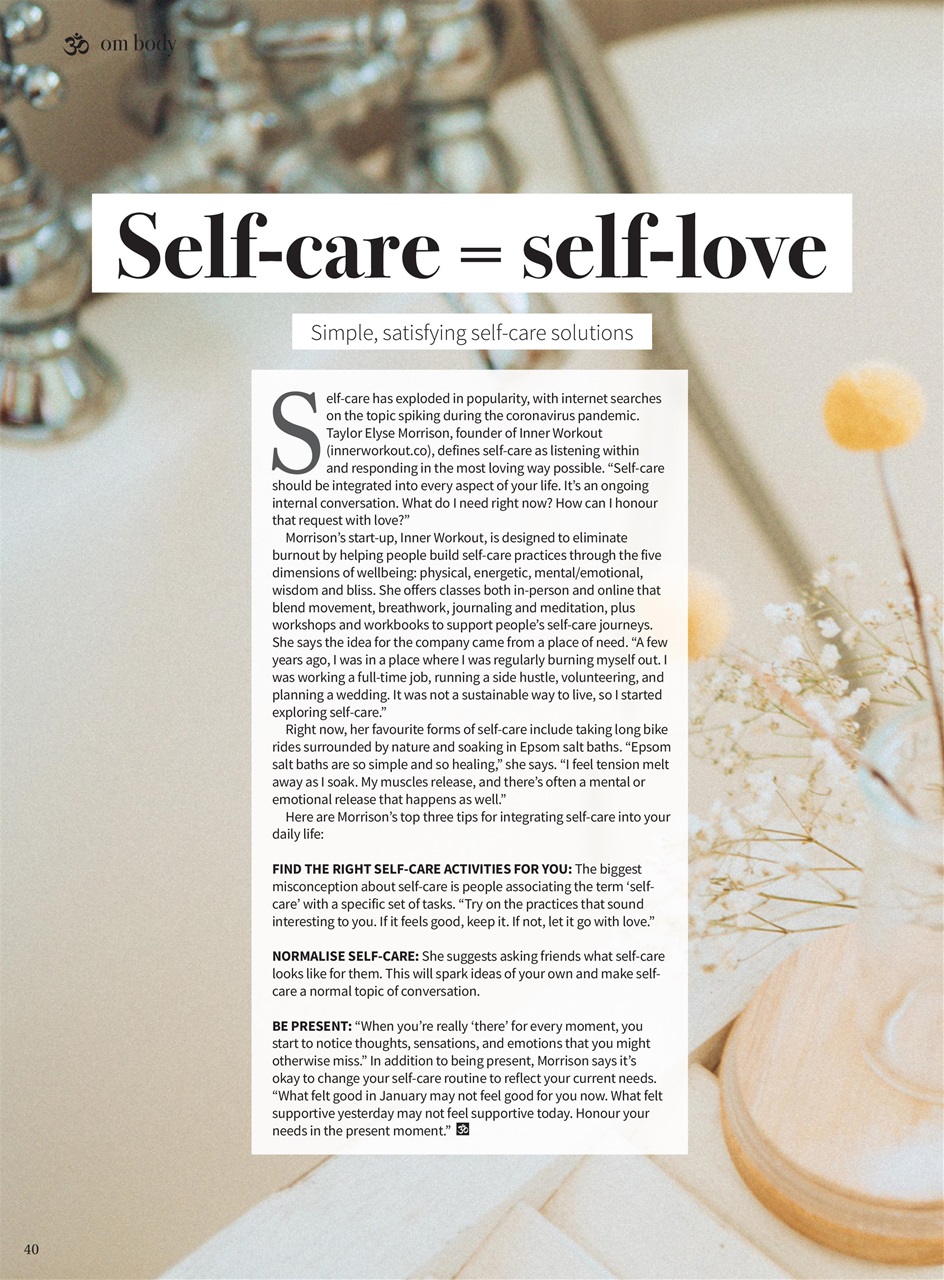 OM Yoga Magazine Preview Pages