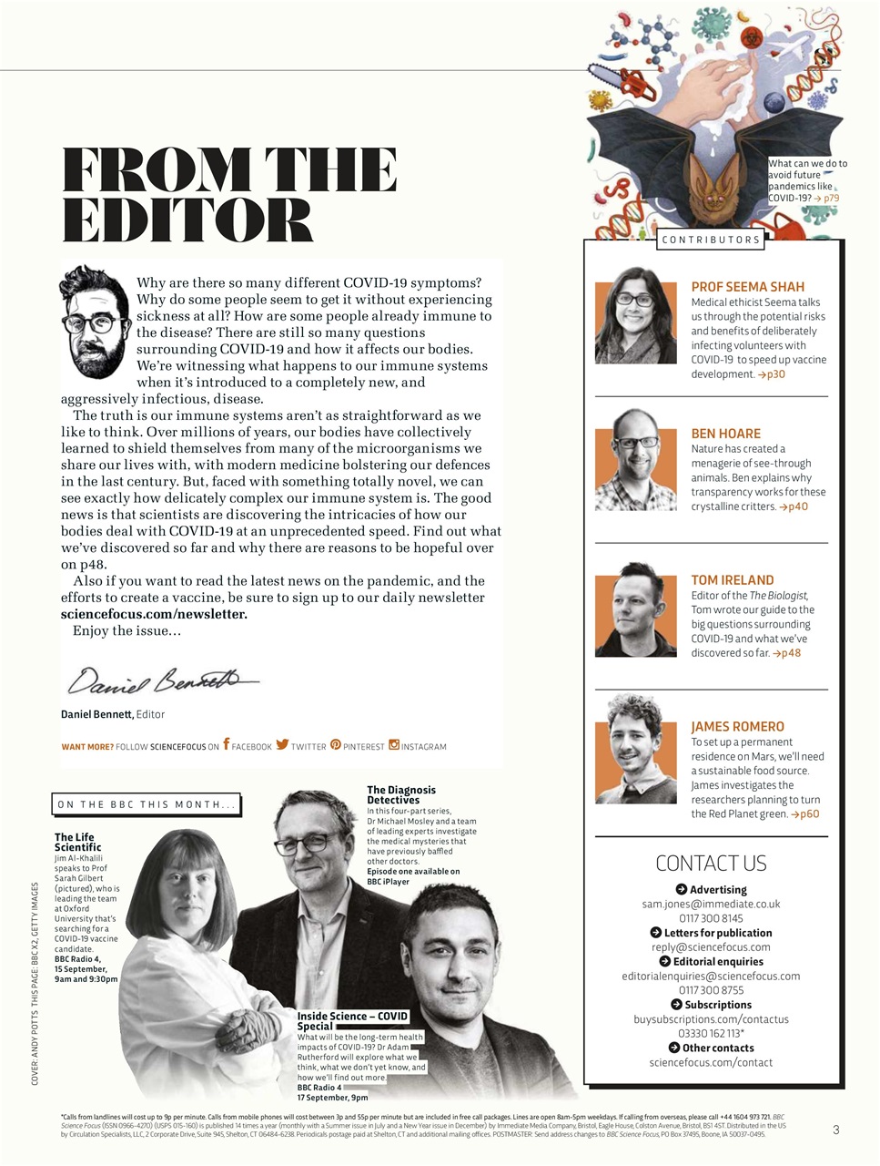 BBC Science Focus Magazine Preview Pages