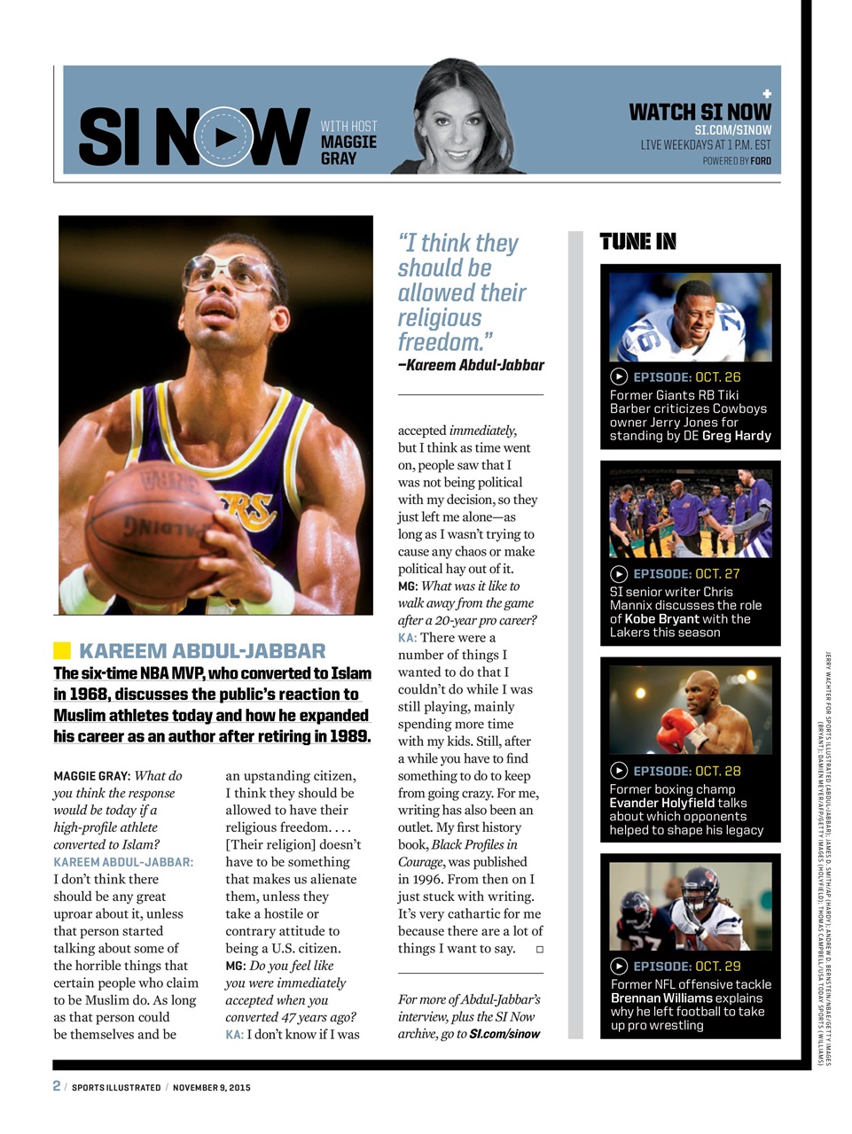 Sports Illustrated Preview Pages