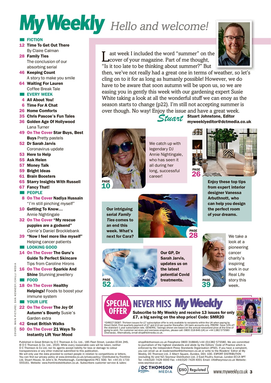 My Weekly Preview Pages