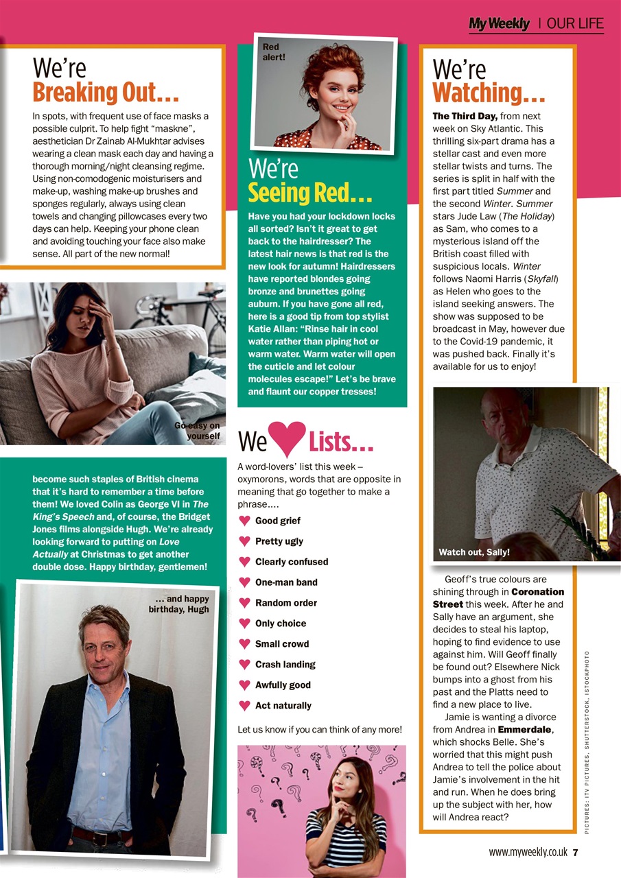 My Weekly Preview Pages