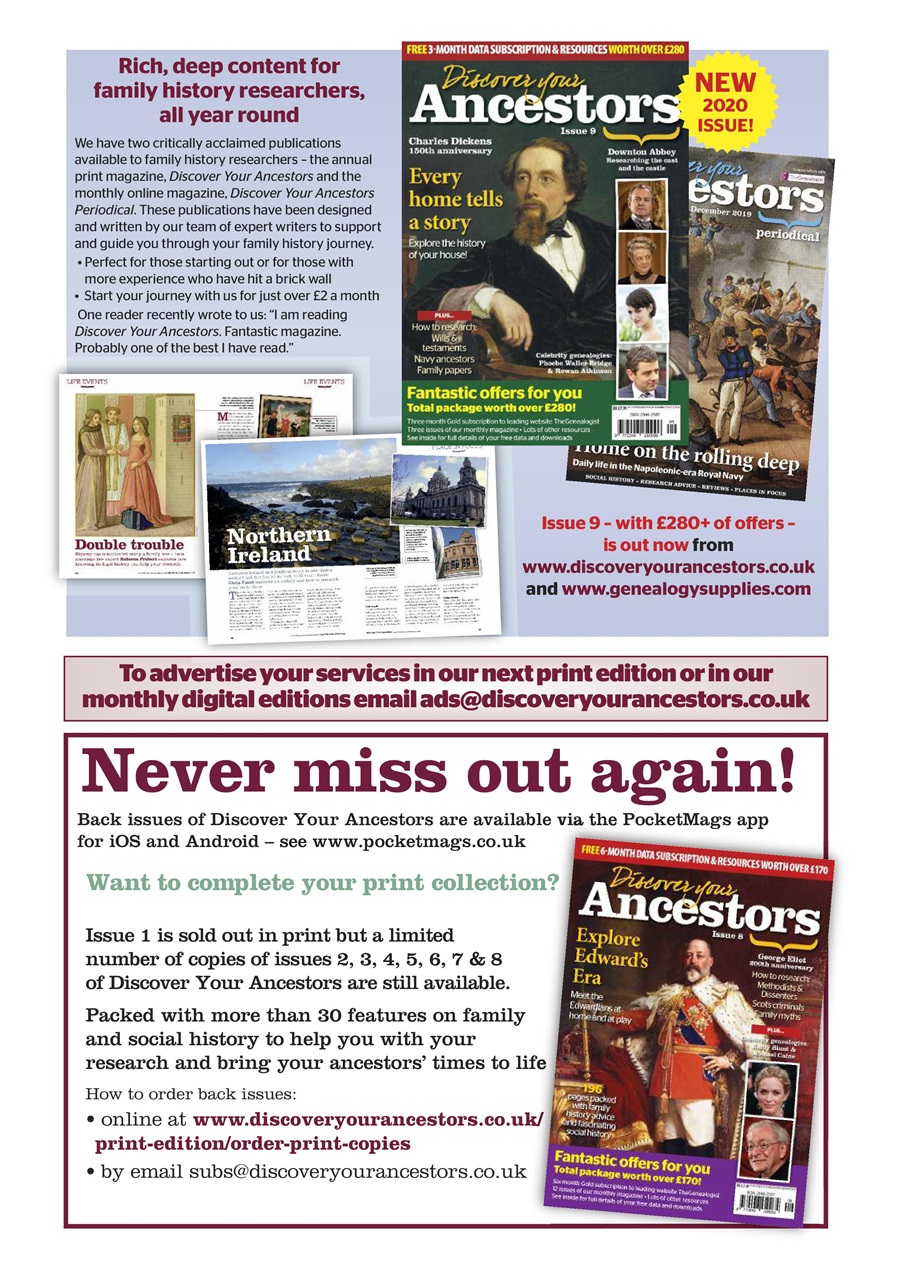 Discover Your Ancestors Preview Pages