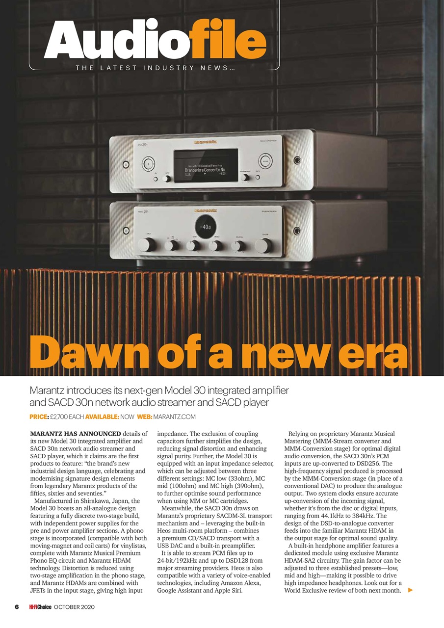 Hi-Fi Choice Preview Pages