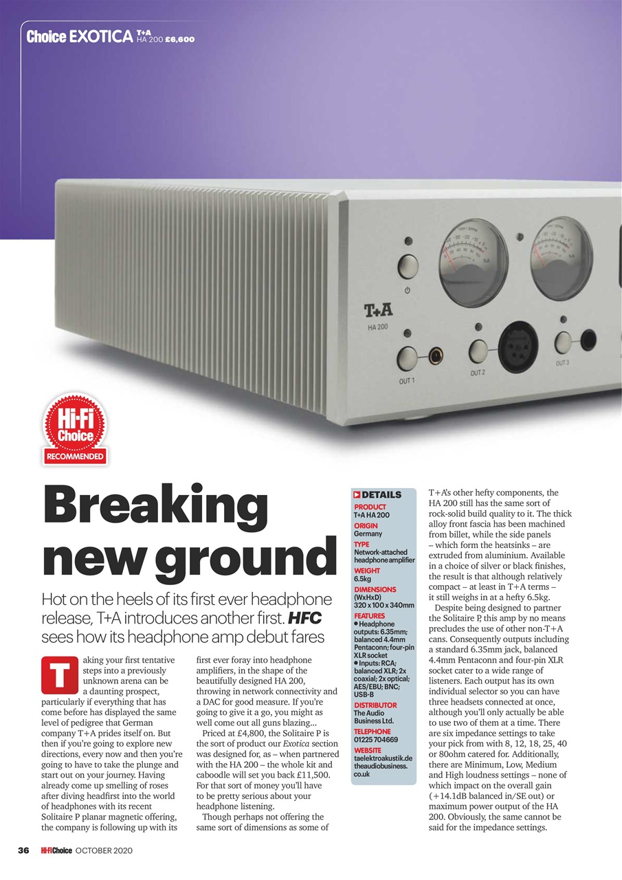Hi-Fi Choice Preview Pages