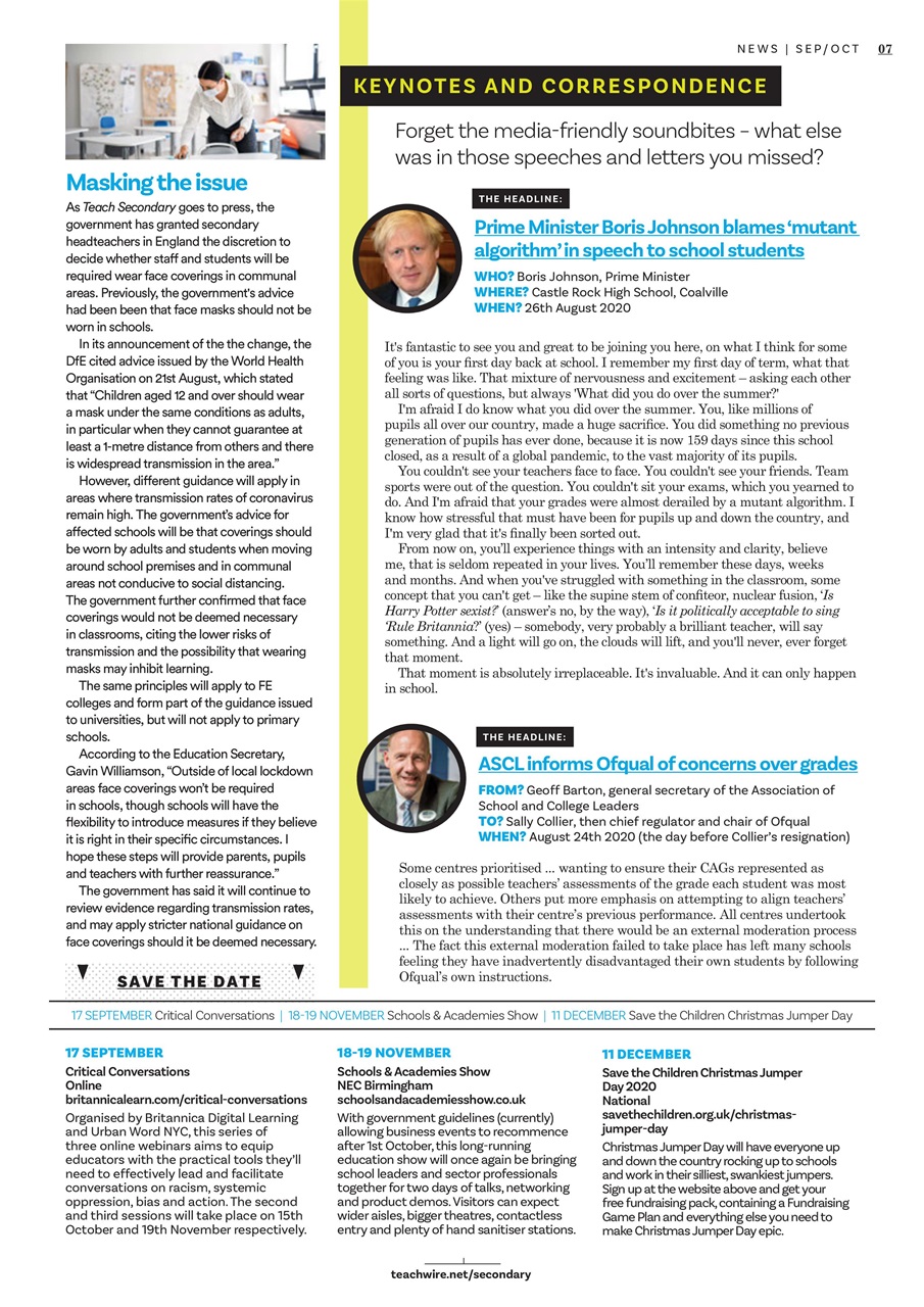 Teach Secondary Preview Pages