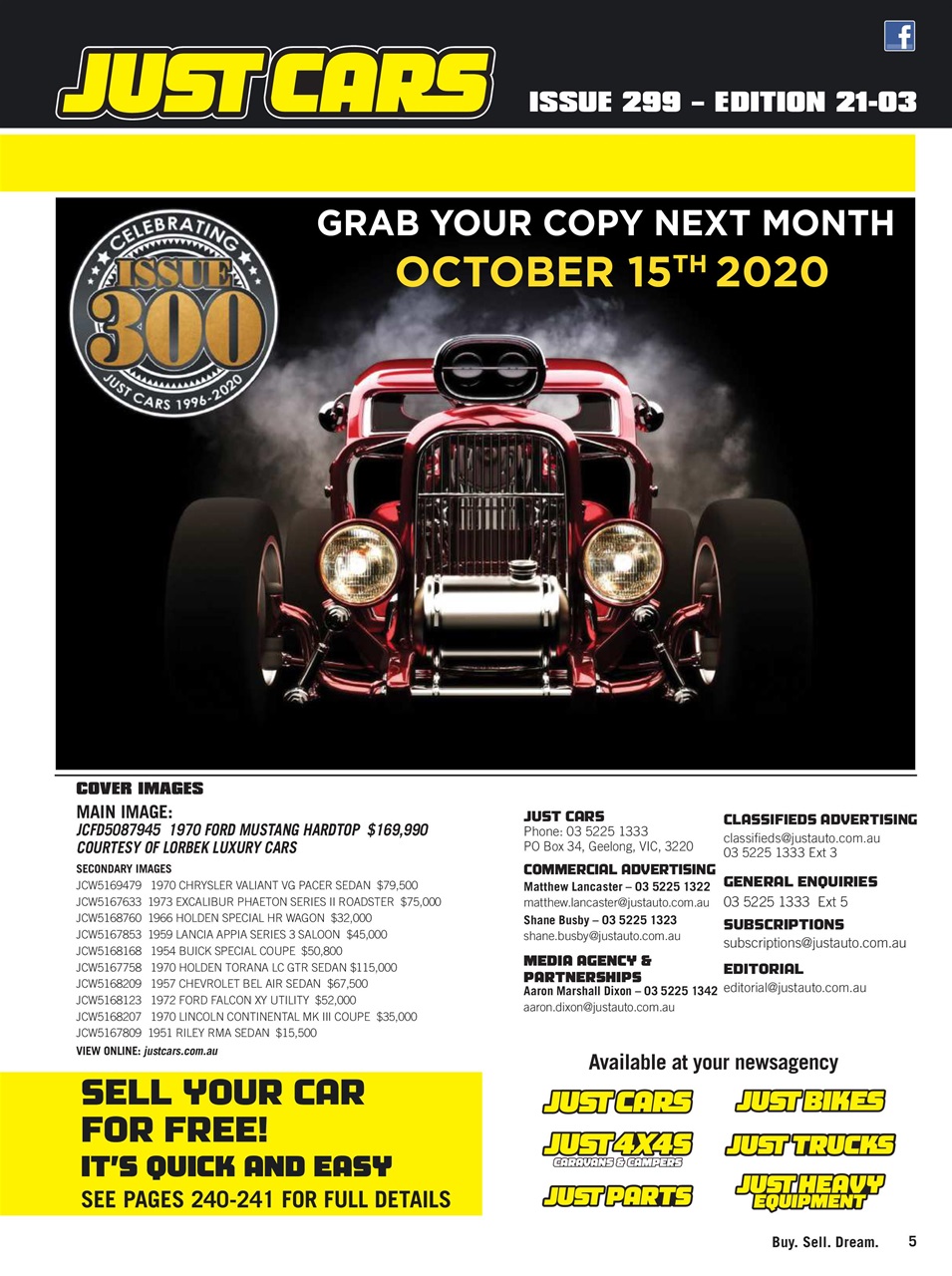 JUST CARS Preview Pages