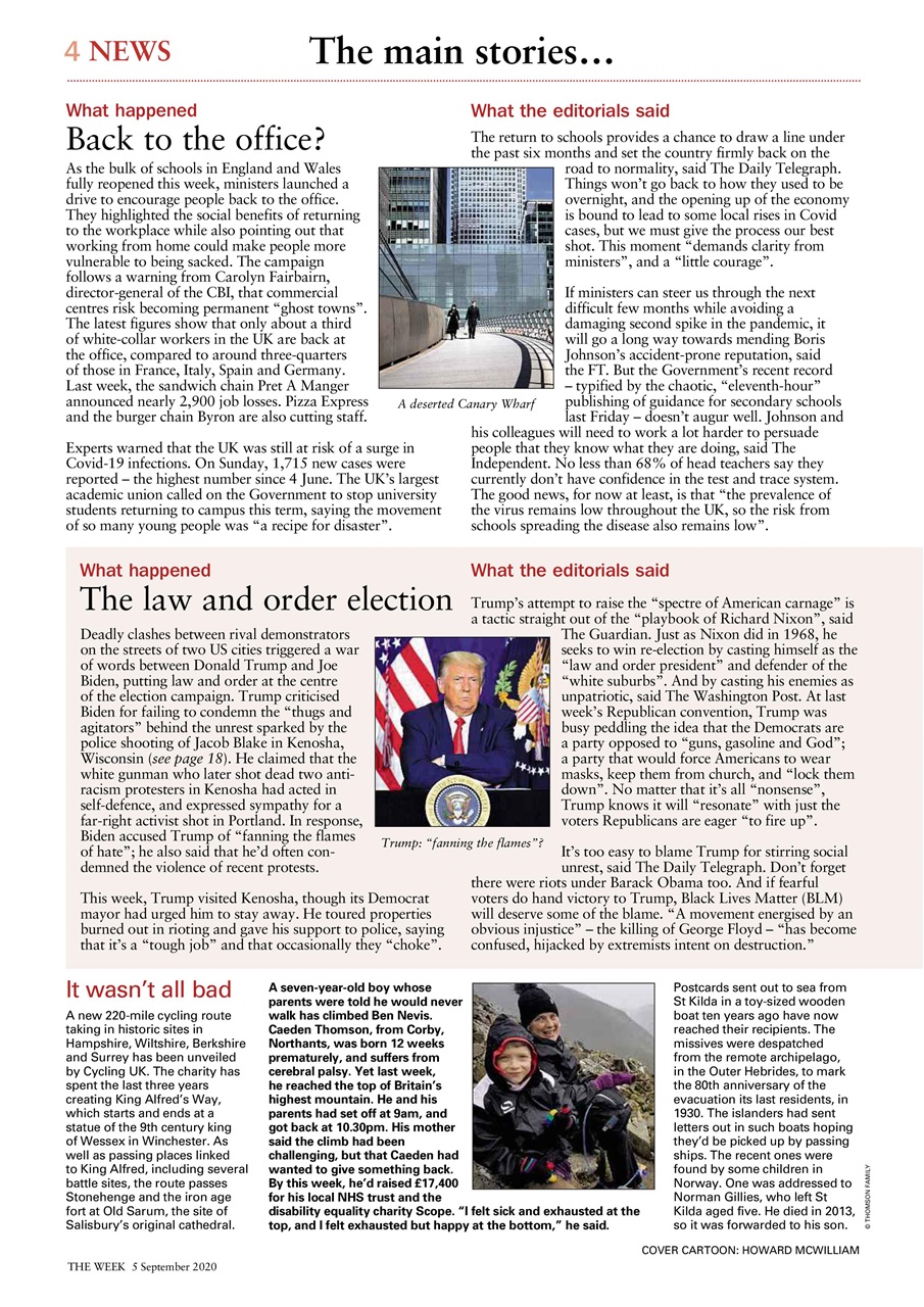 The Week Preview Pages