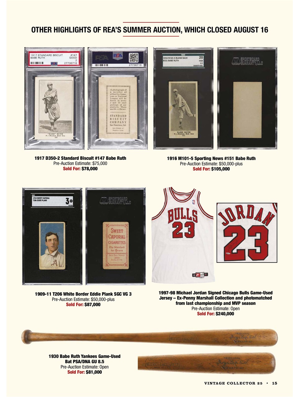 Beckett Vintage Collector Magazine Preview Pages