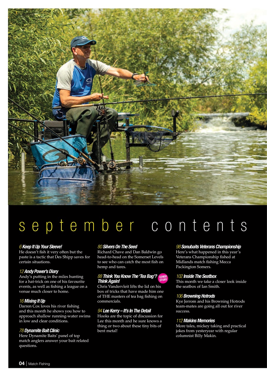 Match Fishing Preview Pages