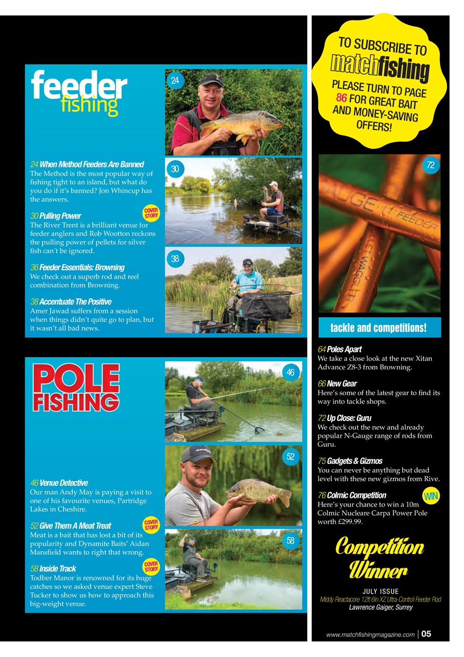 Match Fishing Preview Pages