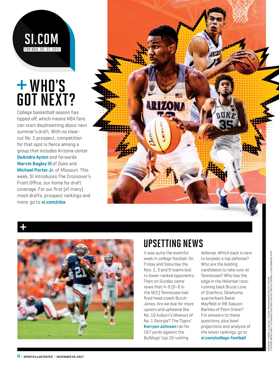 Sports Illustrated Preview Pages