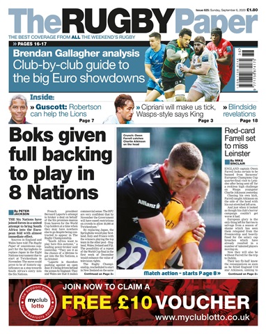 The Rugby Paper issue 06th Sep 2020