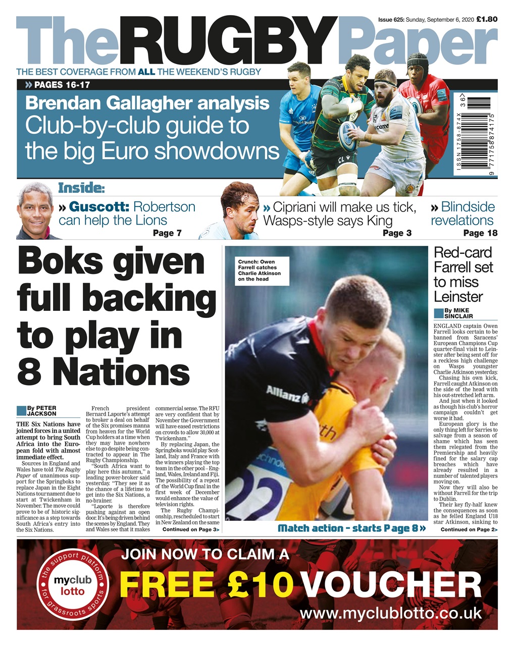 The Rugby Paper Preview Pages