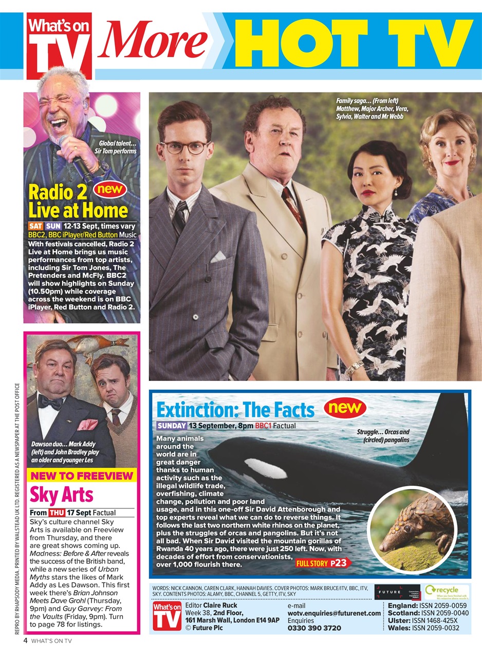 What's on TV Preview Pages