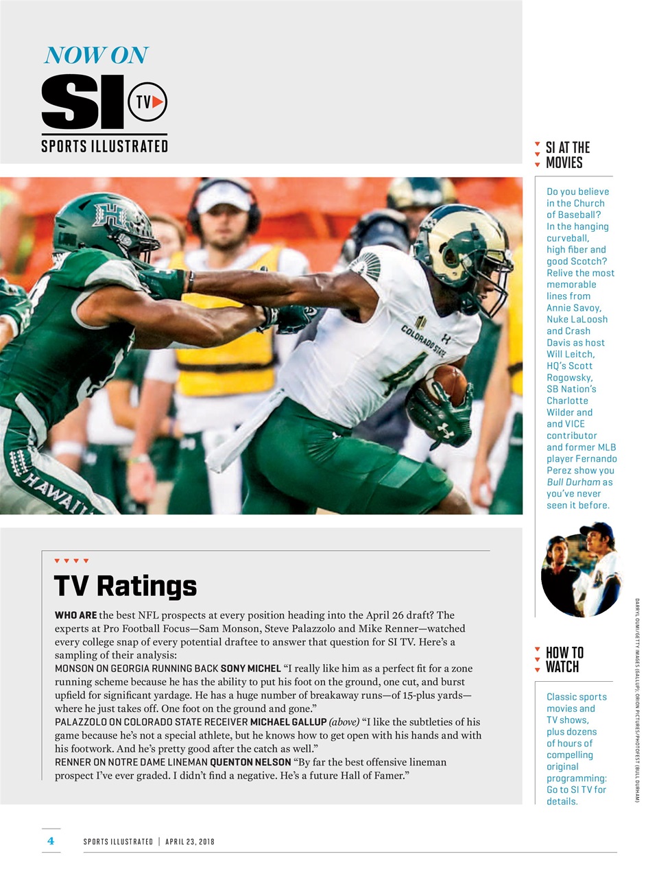 Sports Illustrated Preview Pages